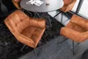 Design Stuhl LOFT kupferbraun Samt drehbar Metallgestell Produktbild-Vorschau 2