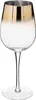A single wine glass with a gold gradient at the top, set against a white background. Podgląd zdjęcia produktu