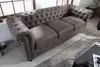 riess-ambiente Chesterfield 3er Sofa 205cm vintage grau Produktbild-Vorschau 2