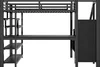 okwish Patrová postel 140x200 cm kovová s otevřenou skříní, Náhled obrázku produktu 4