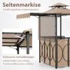 COSTWAY Padiglione per barbecue a 3 pezzi con bar e 2 Anteprima dell’immagine prodotto 6