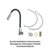 GranMaster FLESSILA DUAL Design-Küchenarmatur Schwarz – Produktbild-Vorschau 3