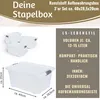 LS-LebenStil XL Stapelbox Allzweckbox 3´er Set 40x28cm Produktbild-Vorschau 2