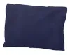 A dark blue pillow on a white background. Produktbild-Vorschau