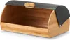 Zeller Present Brotkasten Bamboo/Metall 39x27x19cm, Rund, Produktbild-Vorschau 2