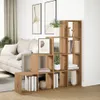 vidaXL Raumteiler-Bücherregal 4 Stufen Artisan-Eiche Produktbild-Vorschau 4