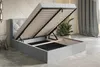 Polsterbett 140x200 Balma mit Bettkasten, Metall Lattenrost Produktbild-Vorschau 4