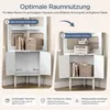 Yaheetech Eckregal mit Schrank 166,5 cm H, Bücherregal mit Produktbild-Vorschau 7