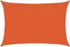 vidaXL Voile d'ombrage 160 g/m² Rectangulaire Orange 3x4,5 Voir les images du produit 1