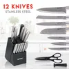 ceppo di coltelli alpina 15 pezzi - set di coltelli con Anteprima dell’immagine prodotto 4