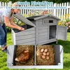 Poulailler sur pilotis, avec un nichoir en bois, protège Voir les images du produit 5