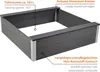 dobar WPC Sandkasten "Theo" , Silbergrau, 115x115x32 cm Produktbild-Vorschau 6