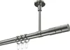 Interdeco Gardinenstange / Vorhangstange Edelstahl-Optik, Produktbild-Vorschau 1