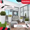KOTARBAU® Štvorcový kvetináč 291x291x545mm s vnútorným Náhľad obrázku produktu 5