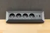 blocco prese a 4 vie USB-A+C antracite 250V 16A montaggio Anteprima dell’immagine prodotto 3