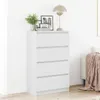 vidaXL Sideboard Weiß 60x35x98,5 cm Holzwerkstoff Produktbild-Vorschau 4