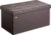 CASARIA® Banc de rangement brun 80 x 40 x 40 cm Siège Voir les images du produit 1