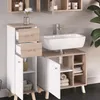 Badmöbel-Set Vicco Senyo Weiß 4 Teile, Model 36441 Produktbild-Vorschau 5