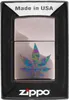 Zippo Benzin-Feuerzeug Black Ice Funky Cannabis Design Produktbild-Vorschau 4