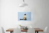 MuchoWow® Poster Eine Siamkatze in einem blauen Atelier Produktbild-Vorschau 2