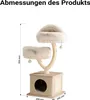 Fudajo tiragraffi design con casetta per gatti 95 cm, Anteprima dell’immagine prodotto 3