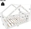 Flieks Kinderbett Hausbett 140x190cm mit Led, Bodenbett mit Produktbild-Vorschau 7