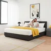 Letto imbottito LED 'Tröstiar' con rete Lino 140 x 200 cm Anteprima dell’immagine prodotto 9