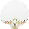 Tischdecke mit Stickerei, mit Blumen oder Schmetterlingen Produktbild-Vorschau 1