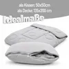 Bestlivings 2 in 1 Kissendecke 135x200cm Grau, Produktbild-Vorschau 2