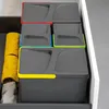Emuca Zestaw pojemników do recyklingu do szuflad kuchennych Podgląd zdjęcia produktu 2