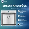 VBChome Edelstahl Einbauspüle 49x48x21 cm – Gebürsteter Produktbild-Vorschau 3