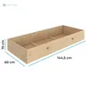 Kinderbett mit hochem Rausfallschutz und Schublade, 80x160 Produktbild-Vorschau 3