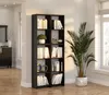 STIV Möbel | Bücherregal Schwarz Matt 40x189 cm | 5 Fächer Produktbild-Vorschau 4