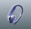 A 3D render of a purple Beats Powerbeats Pro earbud with sound waves emanating from it. Produktbild-Vorschau