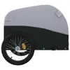 vidaXL Przyczepka rowerowa czarno-szara 45 kg żelazko Podgląd zdjęcia produktu 7