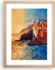 Gerahmtes Poster - Rahmen in heller Eiche - Manarola Bunt Produktbild-Vorschau 1