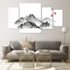 Bilder auf glas - 4 Teile - Zeichnen Asien Berge - 160x90cm Produktbild-Vorschau 7