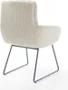 DELIFE Esszimmerstuhl Abelia-Flex mit Armlehnen Cord Beige Produktbild-Vorschau 5