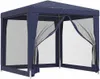 vidaXL Partyzelt mit 4 Mesh-Seitenwänden Blau 2,5x2,5 m Produktbild-Vorschau 1