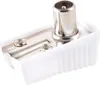 Antennes, 9,5 mm, coaxiale hoekconnector, wit Productafbeelding-voorbeeld 1
