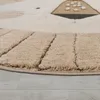 TT Home Kinderteppich Rund, Spielteppich Erdtöne, 3D Design Produktbild-Vorschau 2