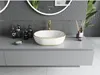 Mexen Viki umywalka nablatowa 48 x 35 cm, biała/złota wzór Podgląd zdjęcia produktu 3