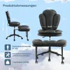 Sedia da ufficio ergonomica, sedia da meditazione Anteprima dell’immagine prodotto 4