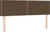 vidaXL Boxspringbett mit Matratze Dunkelbraun 140x190 cm Produktbild-Vorschau 5