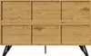 Merax dressoir met 3 deuren, houtlook, metalen poten, Productafbeelding-voorbeeld 6