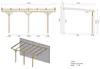 Tettoia posto auto coperto in legno 3x5.24 m - 15 m2 - Anteprima dell’immagine prodotto 2