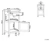 BELIANI Wózek kuchenny biały z MDF drewno 48 x 39 x 89 cm Podgląd zdjęcia produktu 3