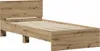 vidaXL Bettrahmen mit Kopfteil Artisan-Eiche 90 x 200 cm Produktbild-Vorschau 4