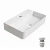 HOROW 46 x 31 cm Waschbecken mit Keramik Pop-up Ablauf, Produktbild-Vorschau 1