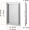 Porte d'accès SucceBuy BBQ, 432 x 610 mm, porte de cuisine Voir les images du produit 8